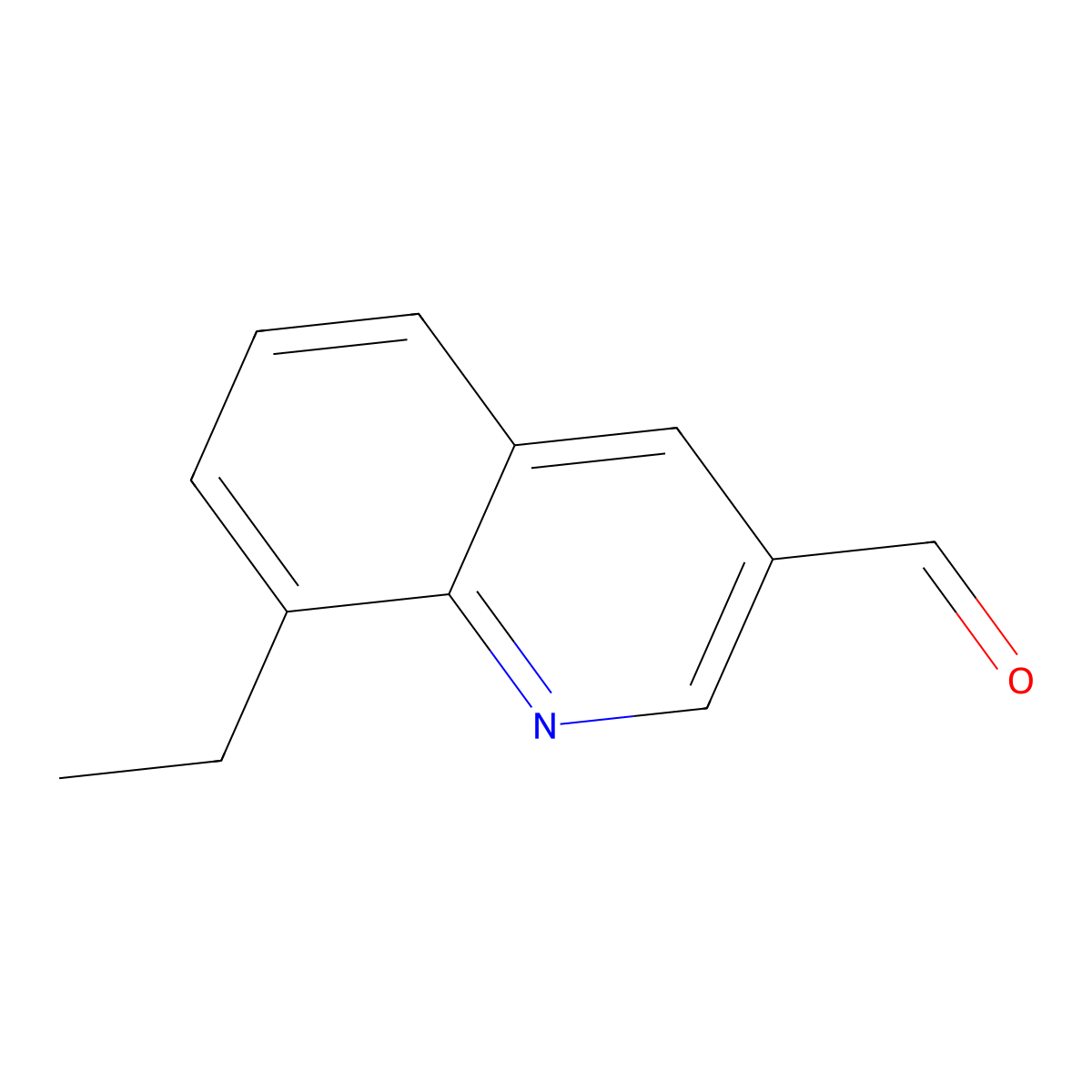 8-Ethylquinoline-3-carbaldehyde molecular structure, CAS 1781833-59-7
