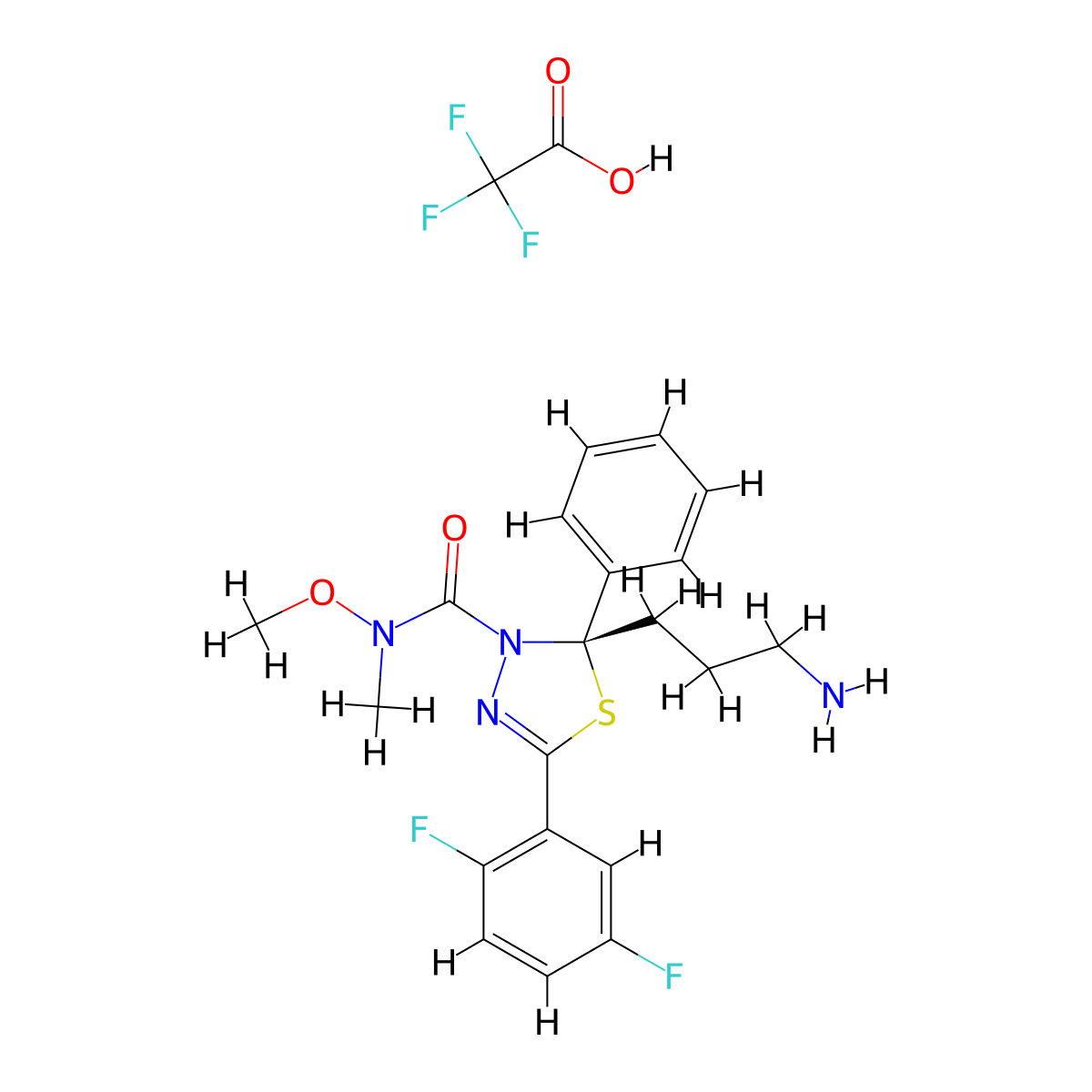 Filanesib TFA molecular structure, CAS 1781834-99-8