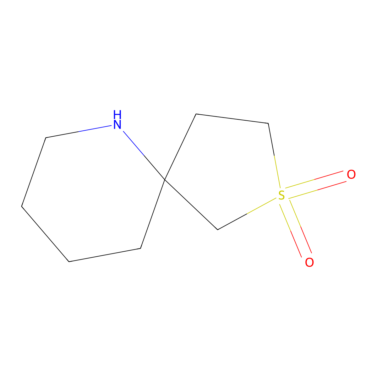 2-Thia-6-azaspiro[4.5]decane 2,2-dioxide molecular structure, CAS 1781842-04-3