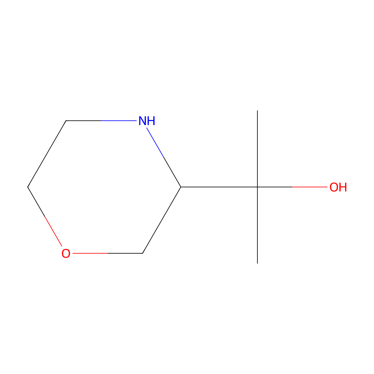 2-(Morpholin-3-yl)propan-2-ol molecular structure, CAS 1781842-73-6