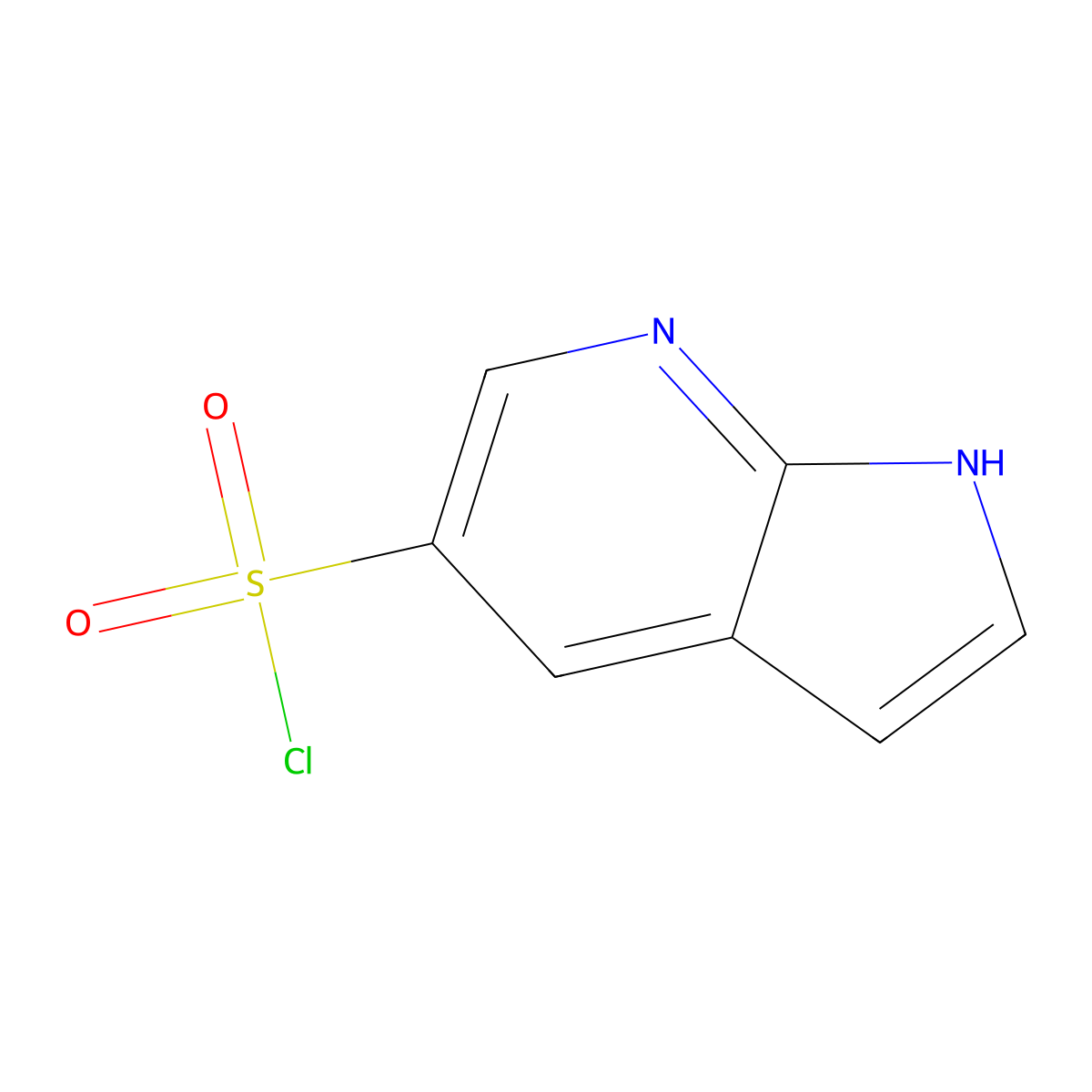 1H-Pyrrolo[2,3-b]pyridine-5-sulfonyl chloride molecular structure, CAS 1781848-64-3