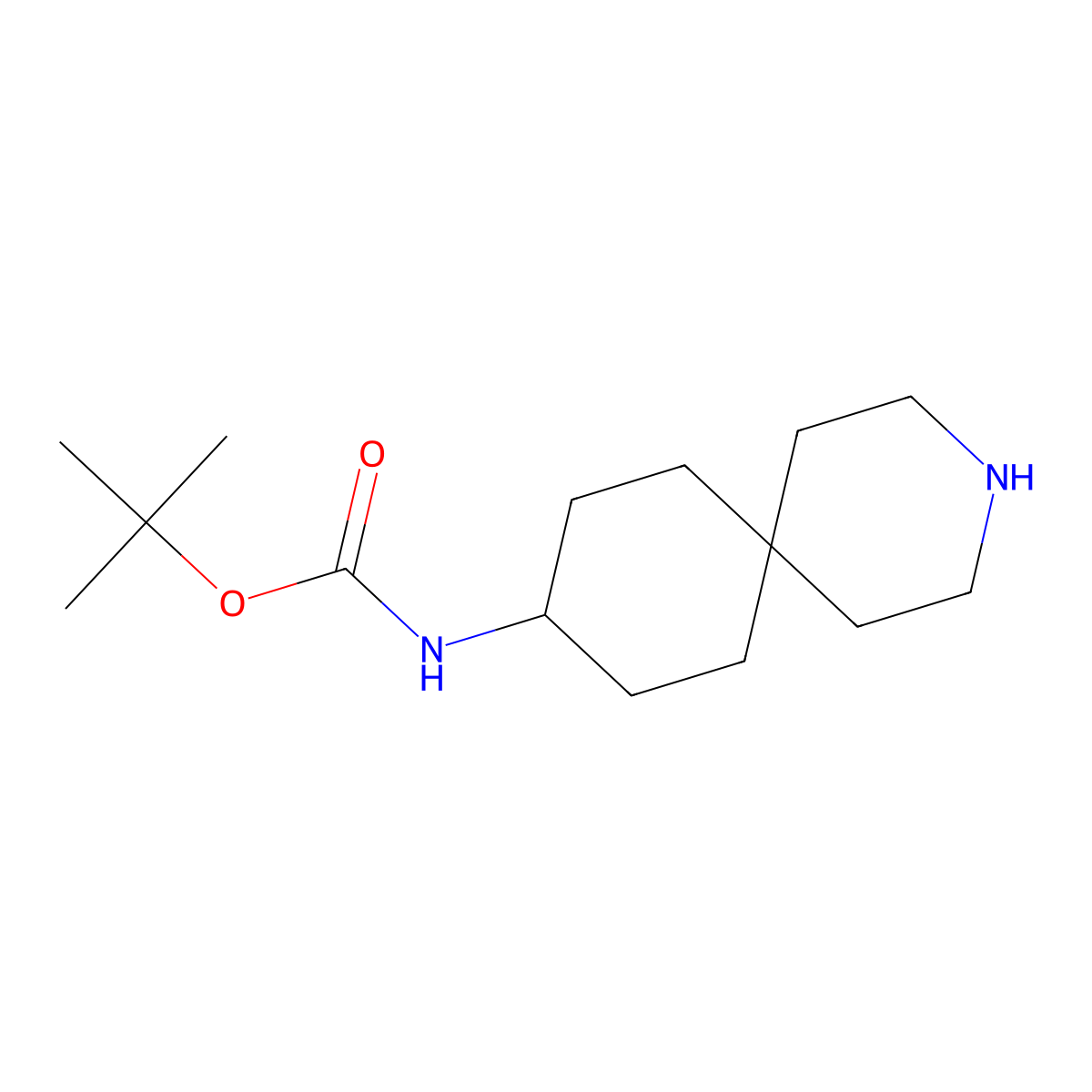 tert-butyl N-{3-azaspiro[5.5]undecan-9-yl}carbamate molecular structure, CAS 1781848-83-6