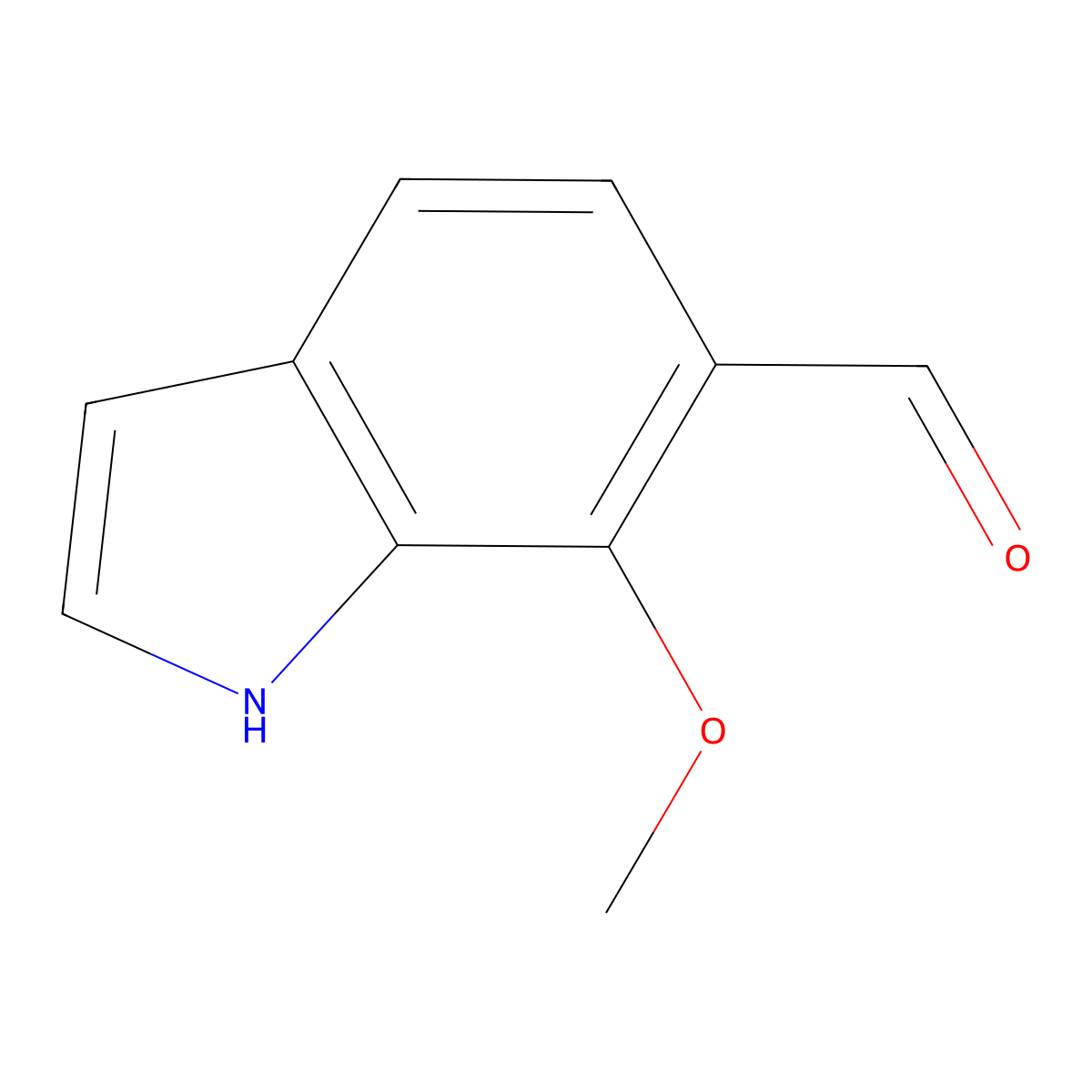 7-methoxy-1H-indole-6-carbaldehyde molecular structure, CAS 1781857-85-9
