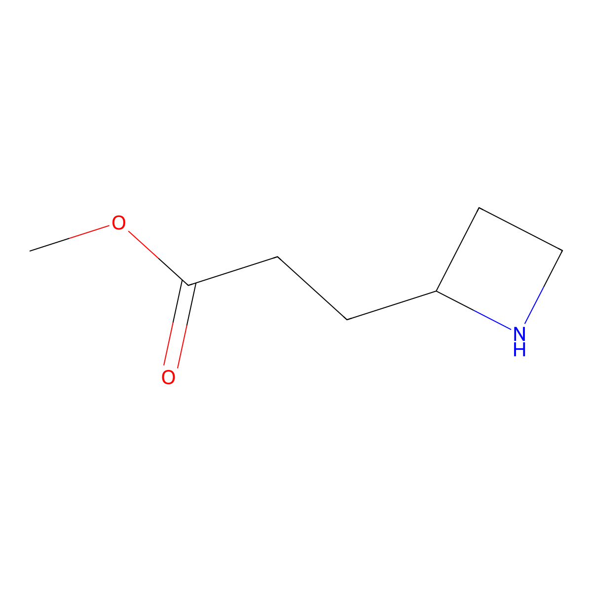 Methyl 3-(azetidin-2-yl)propanoate molecular structure, CAS 1781878-66-7