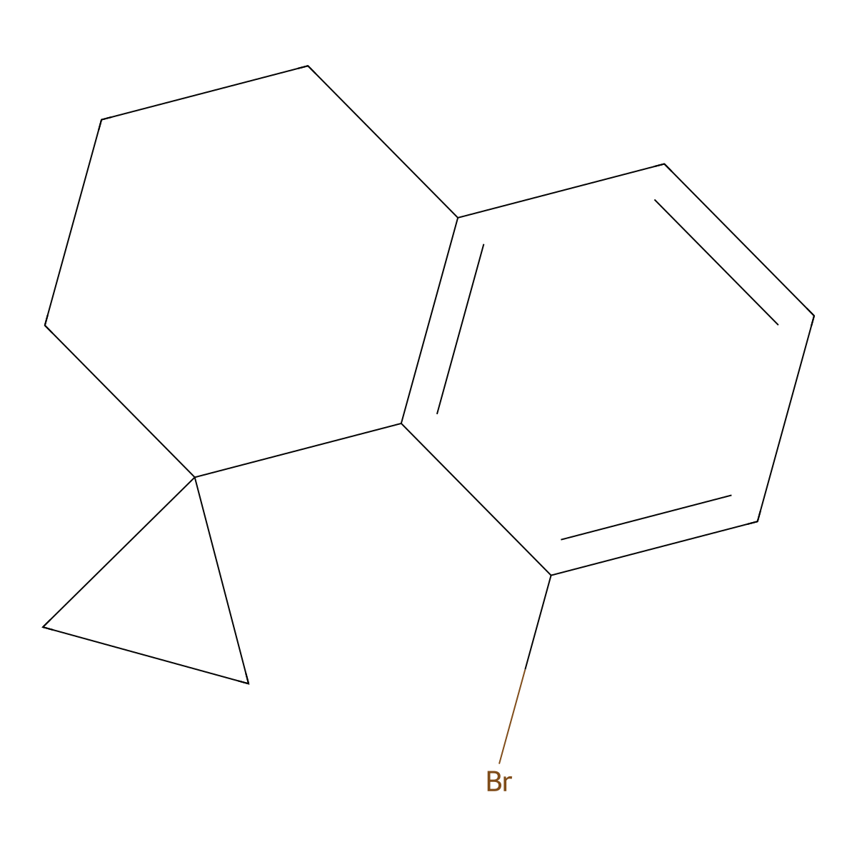 8'-Bromo-3',4'-dihydro-2'H-spiro[cyclopropane-1,1'-naphthalene] molecular structure, CAS 1781879-96-6
