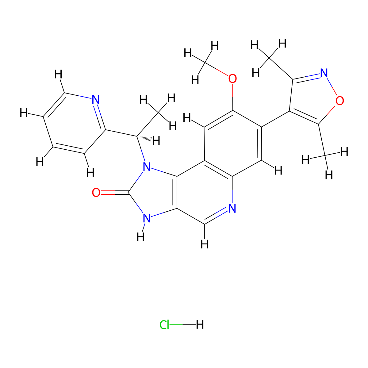 I-BET 151 hydrochloride molecular structure, CAS 1781882-79-8