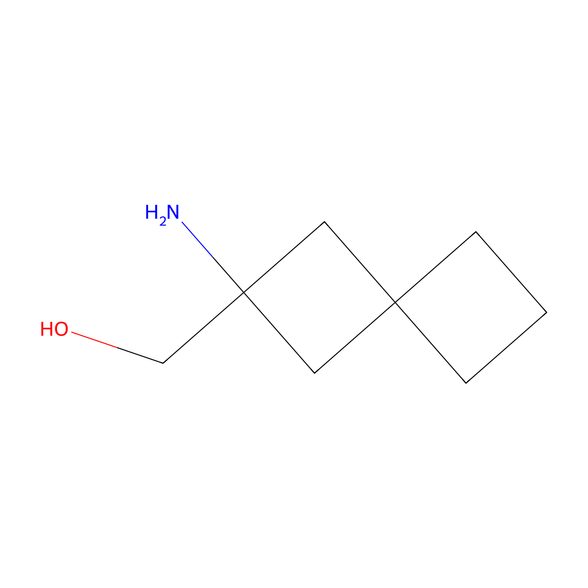 {2-Aminospiro[3.3]heptan-2-yl}methanol molecular structure, CAS 1781889-47-1