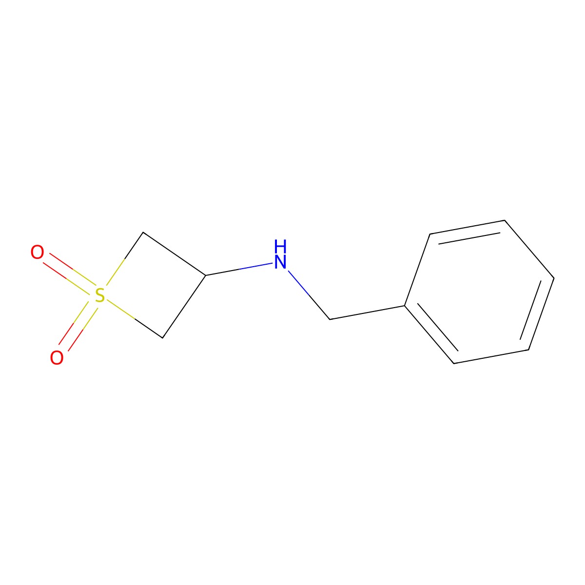 3-(Benzylamino)thietane 1,1-dioxide molecular structure, CAS 1781889-72-2