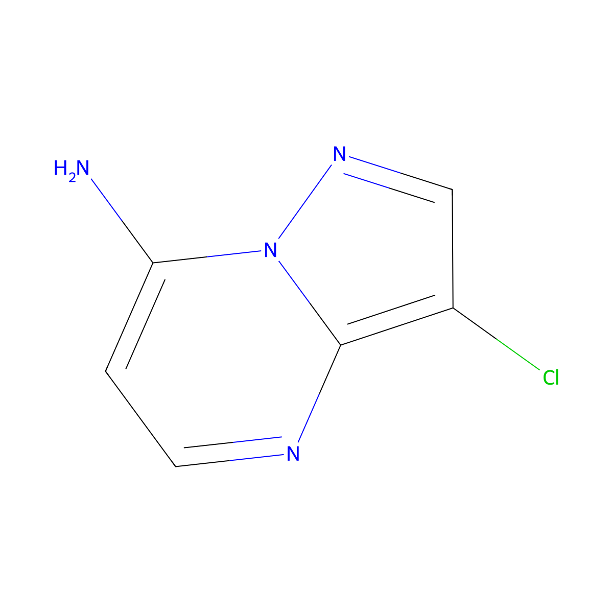 3-Chloropyrazolo[1,5-a]pyrimidin-7-amine molecular structure, CAS 1781902-80-4