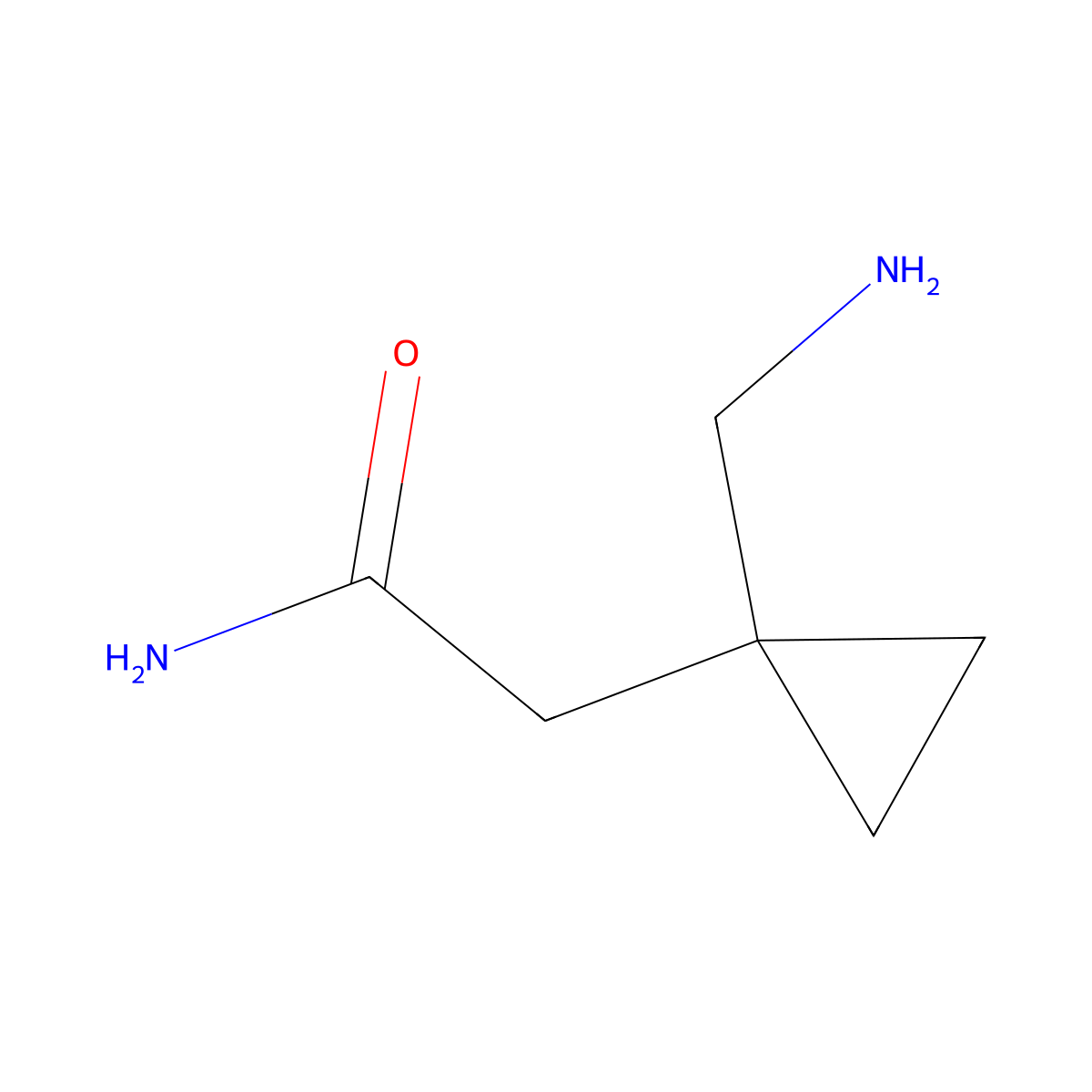 2-[1-(Aminomethyl)cyclopropyl]acetamide molecular structure, CAS 1781905-58-5