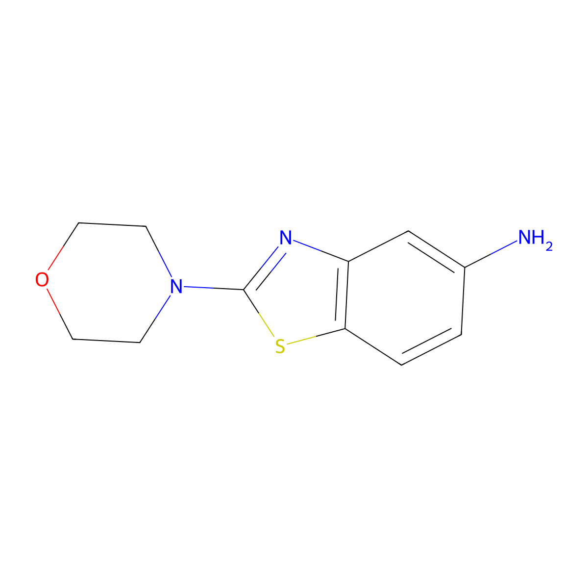2-Morpholinobenzo[d]thiazol-5-amine molecular structure, CAS 1781932-13-5