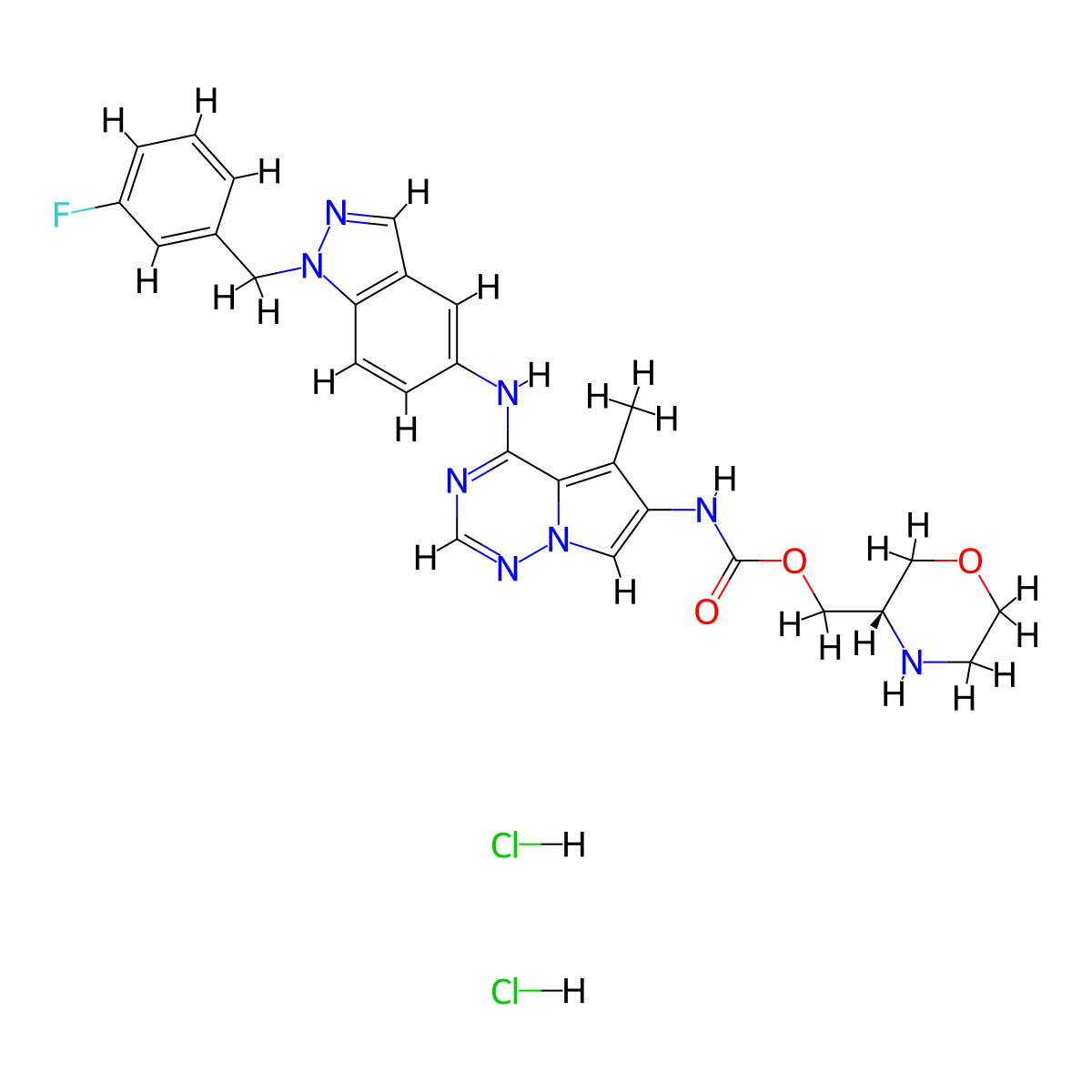 BMS 599626 dihydrochloride molecular structure, CAS 1781932-33-9