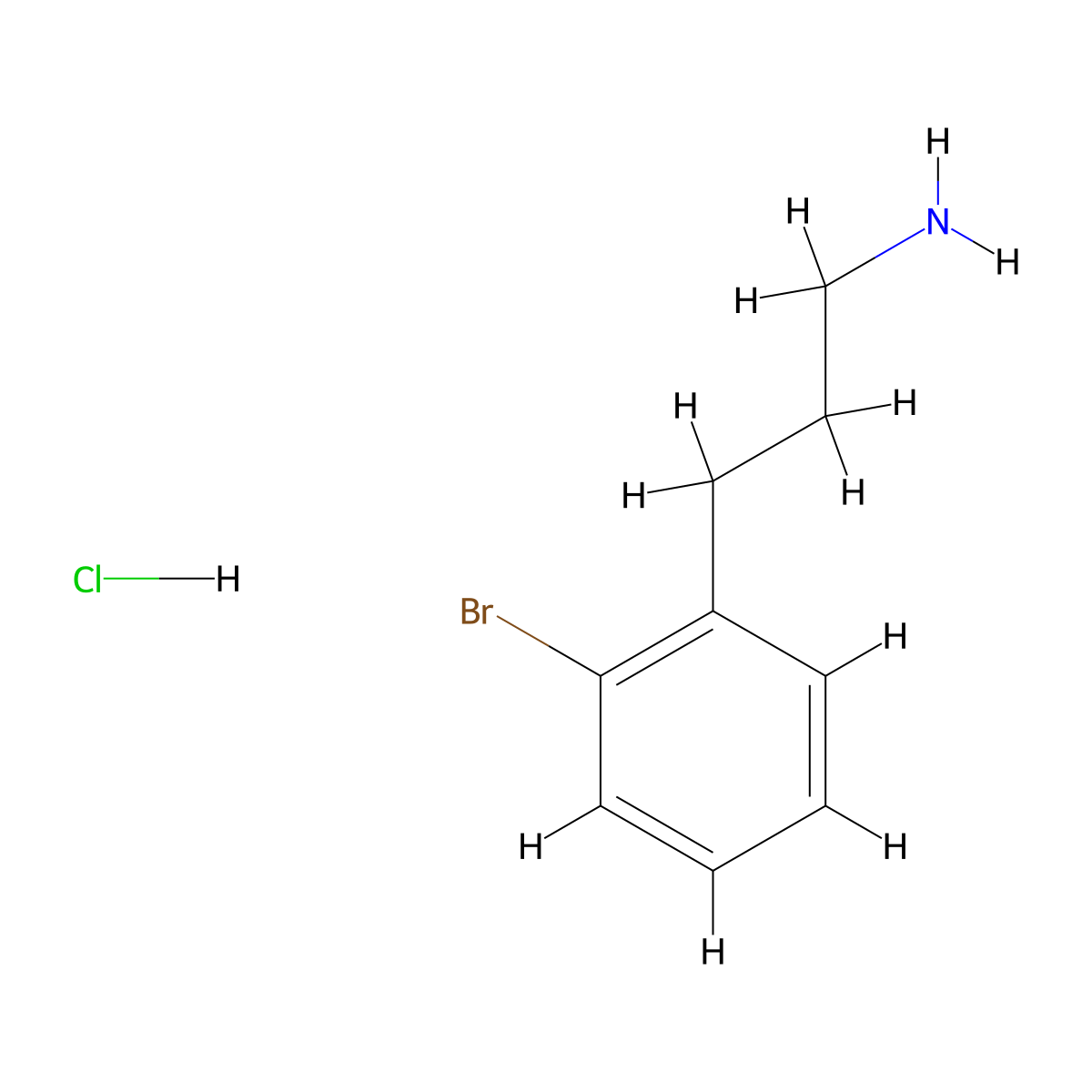 3-(2-Bromophenyl)propan-1-amine hydrochloride molecular structure, CAS 1781933-54-7