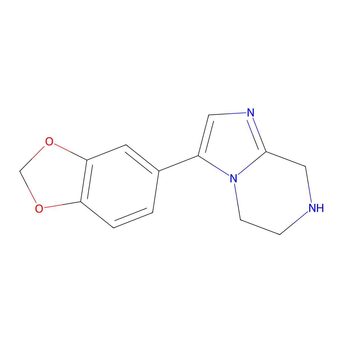 3-(Benzo[D][1,3]dioxol-5-YL)-5,6,7,8-tetrahydroimidazo[1,2-A]pyrazine molecular structure, CAS 1781938-85-9
