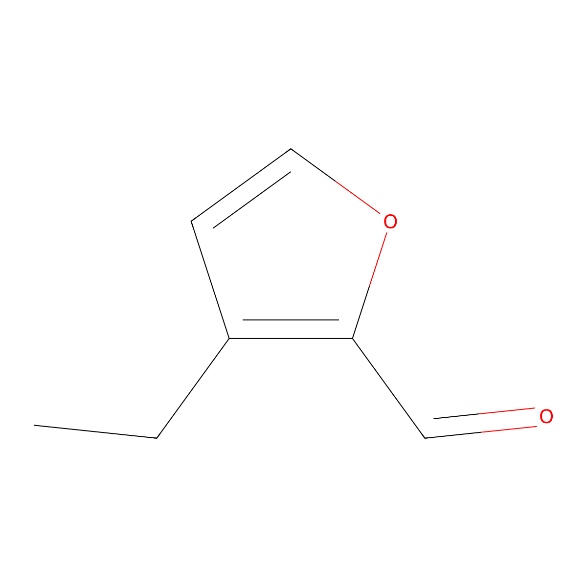 3-Ethylfuran-2-carbaldehyde molecular structure, CAS 1781941-14-7