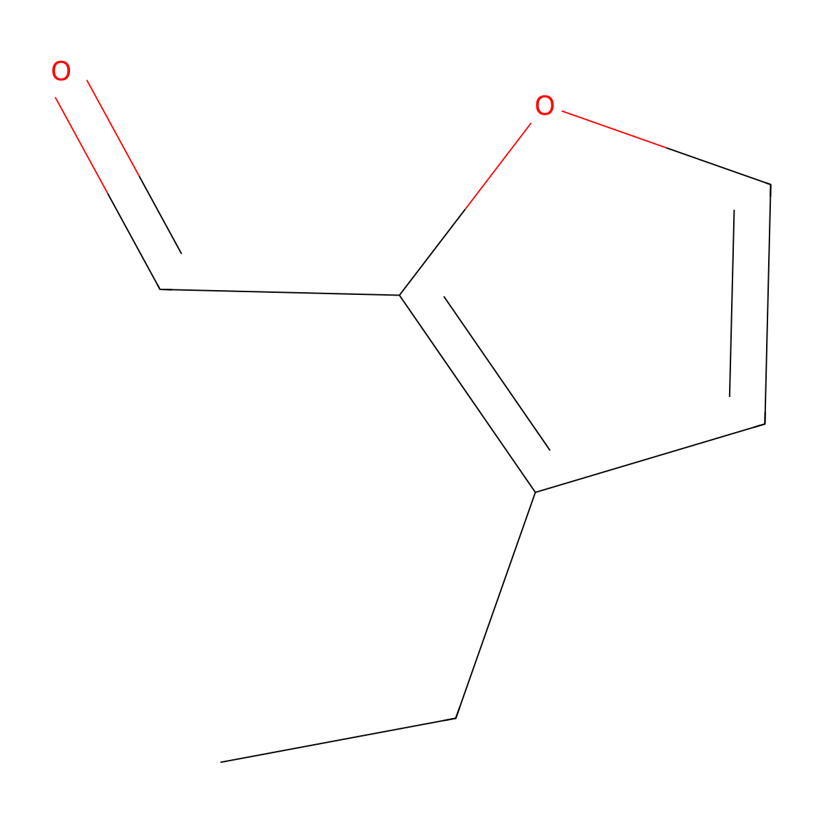 3-Ethylfuran-2-carbaldehyde molecular structure, CAS 1781941-14-7