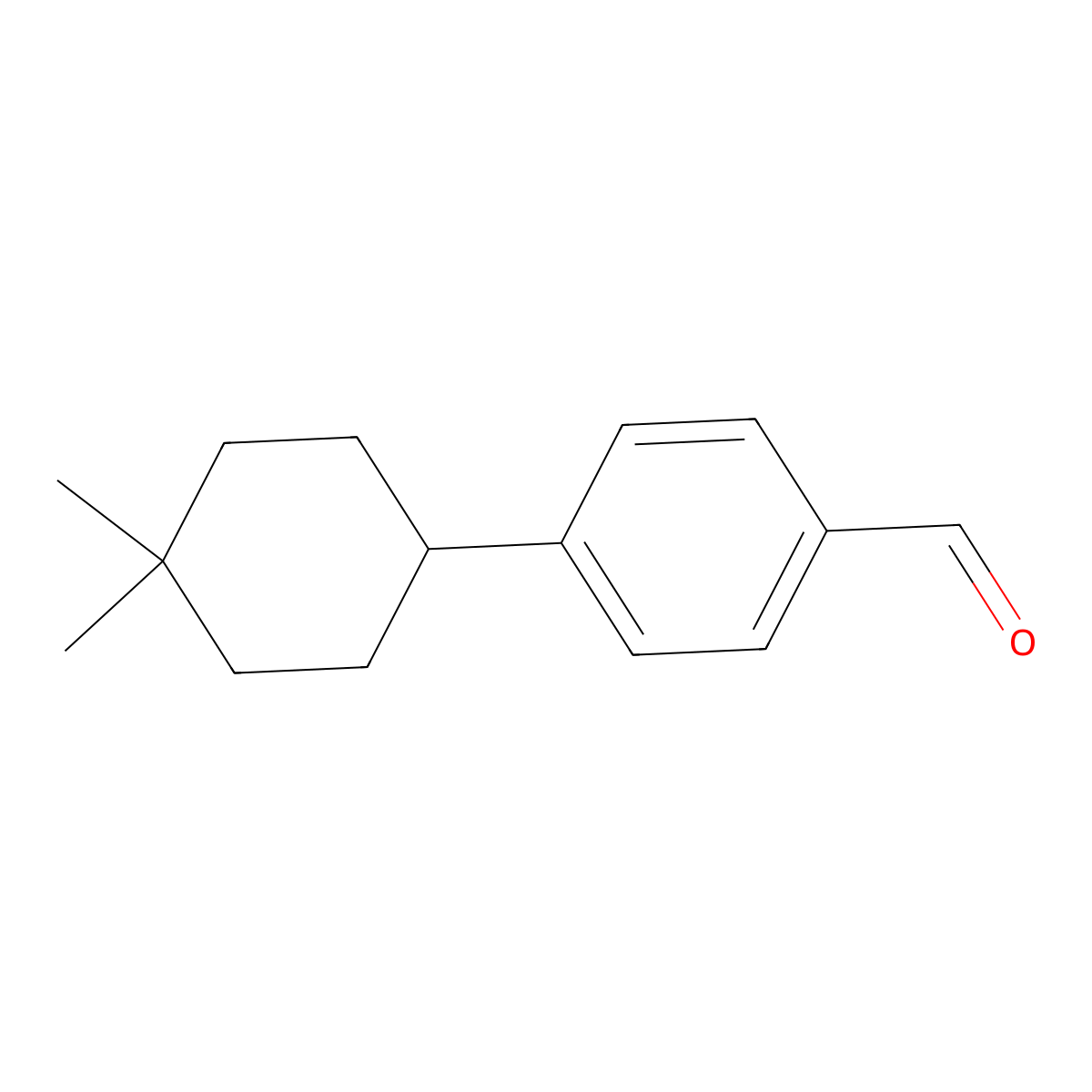 4-(4,4-Dimethylcyclohexyl)-benzaldehyde molecular structure, CAS 1781950-17-1