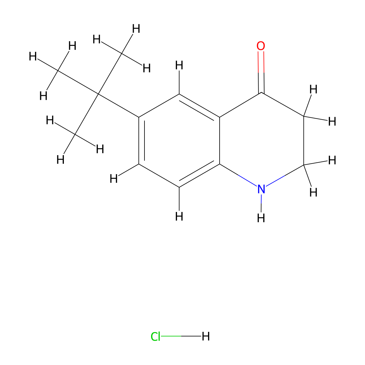 6-Tert-butyl-1,2,3,4-tetrahydroquinolin-4-one hydrochloride molecular structure, CAS 1781955-50-7