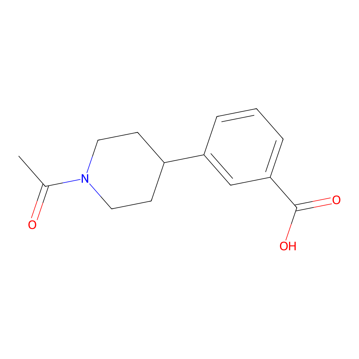 3-(1-Acetylpiperidin-4-yl)benzoic acid molecular structure, CAS 1781971-24-1
