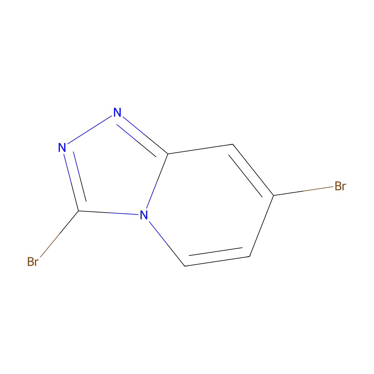3,7-Dibromo-[1,2,4]triazolo[4,3-a]pyridine molecular structure, CAS 1781988-93-9