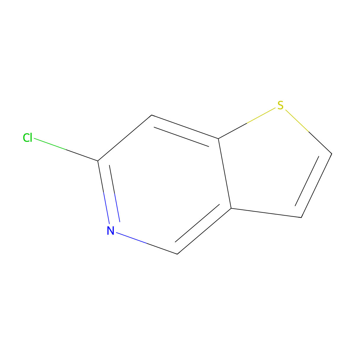 6-Chlorothieno[3,2-c]pyridine molecular structure, CAS 1781989-24-9