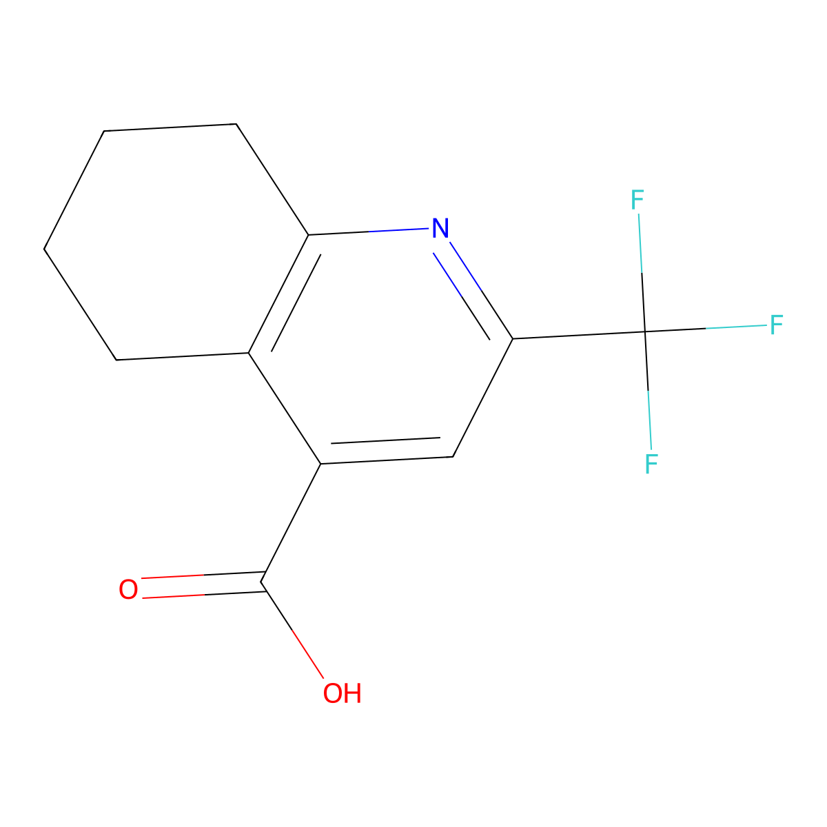2-(Trifluoromethyl)-5,6,7,8-tetrahydroquinoline-4-carboxylic acid molecular structure, CAS 1781994-18-0
