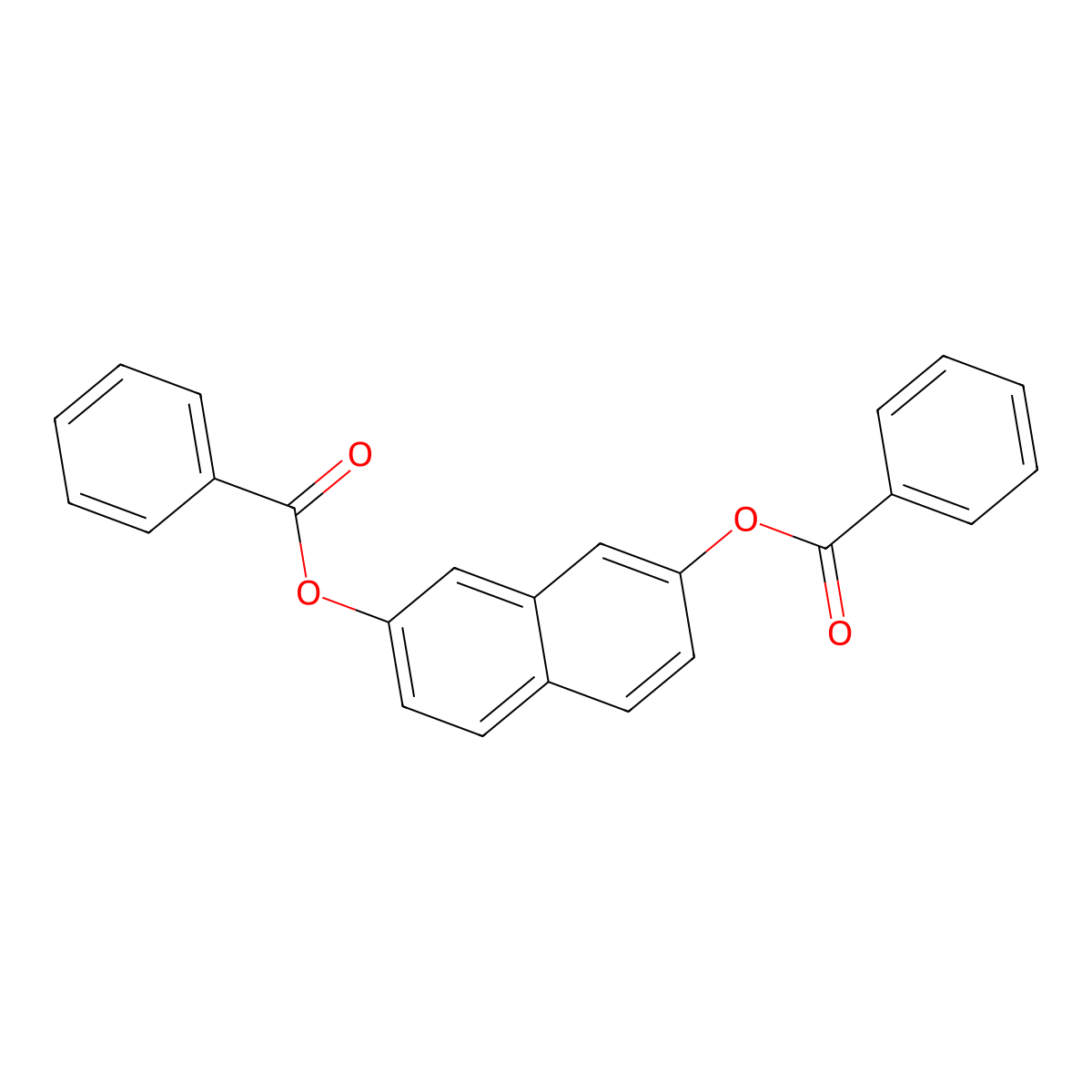 7-(Benzoyloxy)-2-naphthyl benzoate molecular structure, CAS 1782-26-9