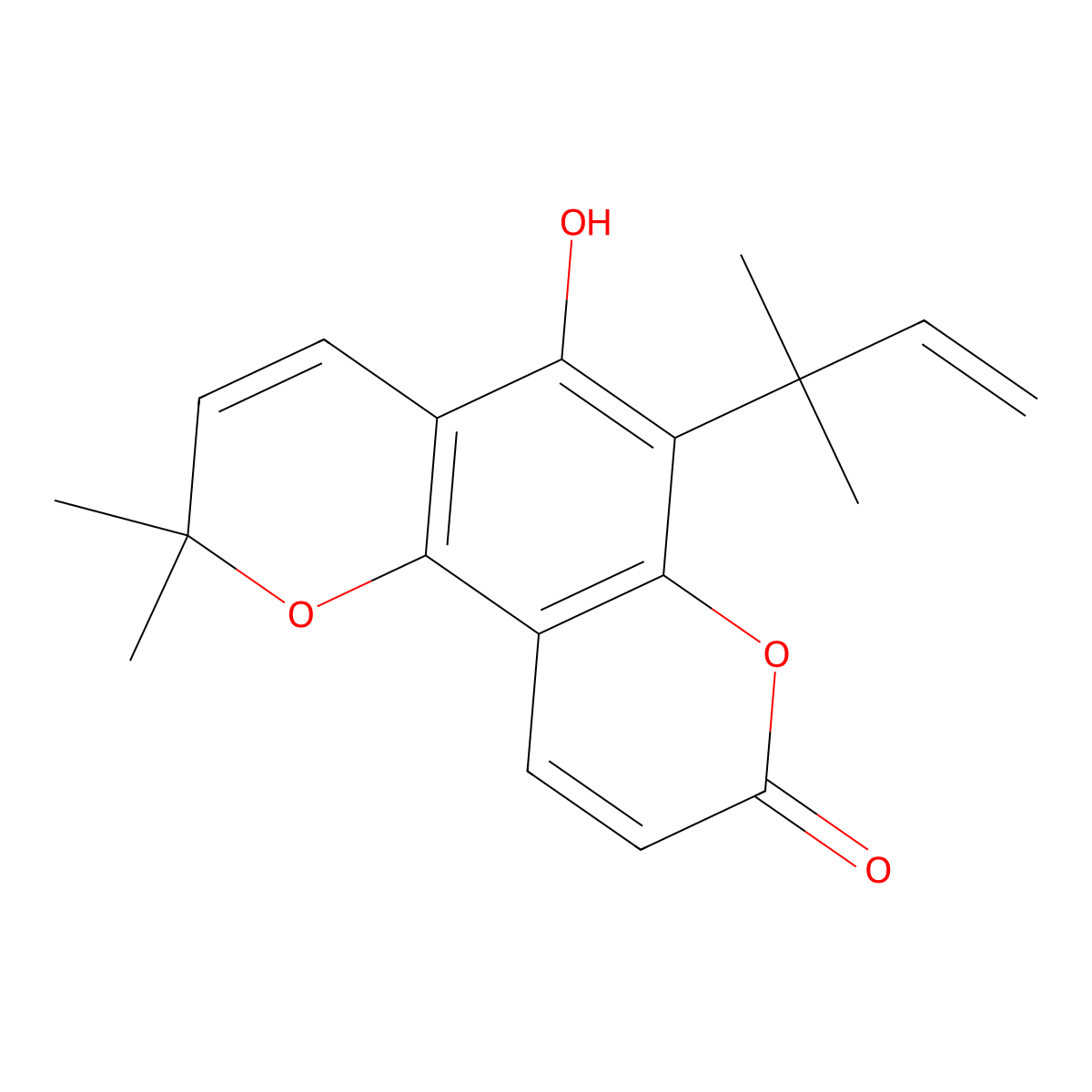Nordentatin molecular structure, CAS 17820-07-4