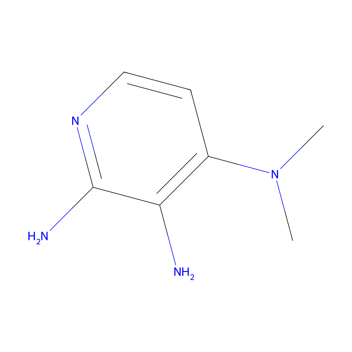 N4,N4-dimethylpyridine-2,3,4-triamine molecular structure, CAS 1782020-99-8
