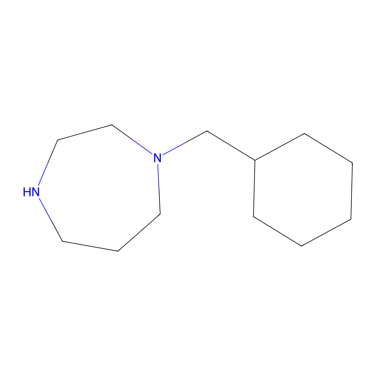1-(Cyclohexylmethyl)-1,4-diazepane molecular structure, CAS 178203-64-0