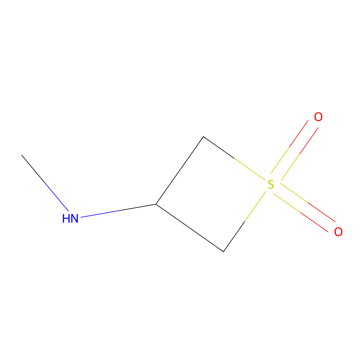 3-(Methylamino)thietane 1,1-dioxide molecular structure, CAS 1782045-43-5