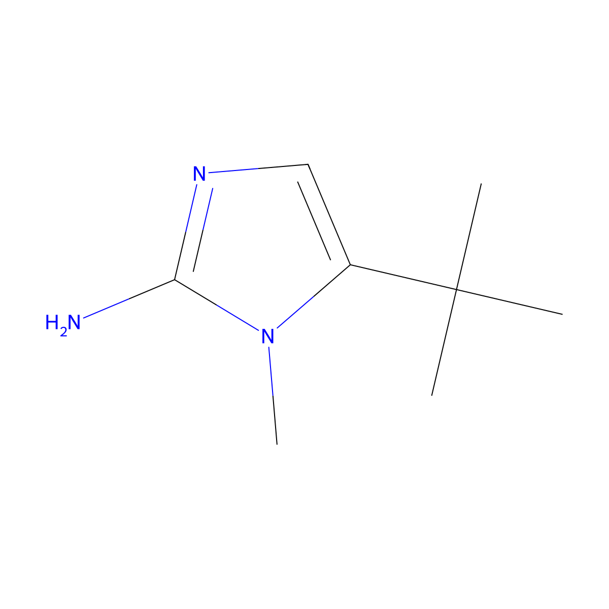 5-(tert-Butyl)-1-methyl-1H-imidazol-2-amine molecular structure, CAS 1782050-47-8