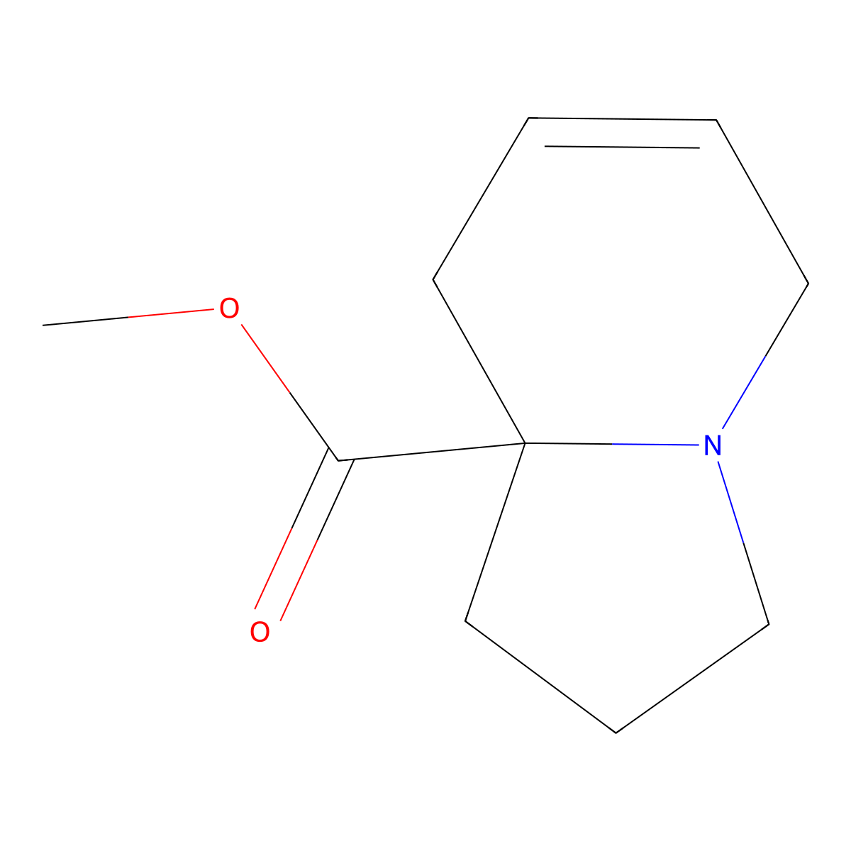 Methyl 1,2,3,5,8,8a-hexahydroindolizine-8a-carboxylate molecular structure, CAS 1782082-87-4