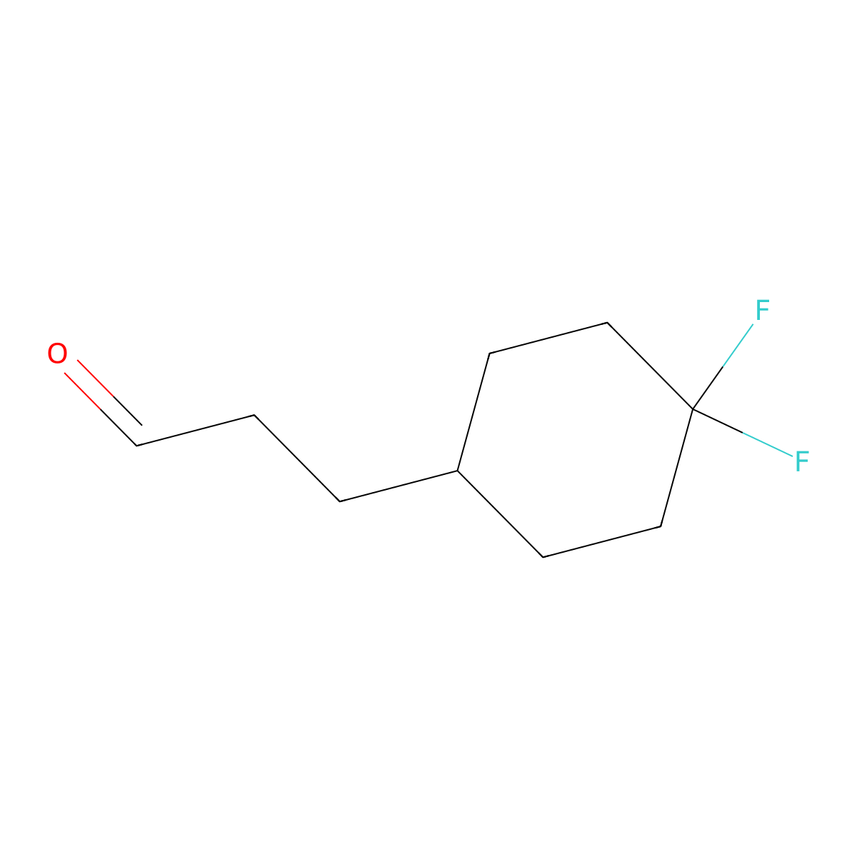 3-(4,4-Difluorocyclohexyl)propanal molecular structure, CAS 1782083-92-4
