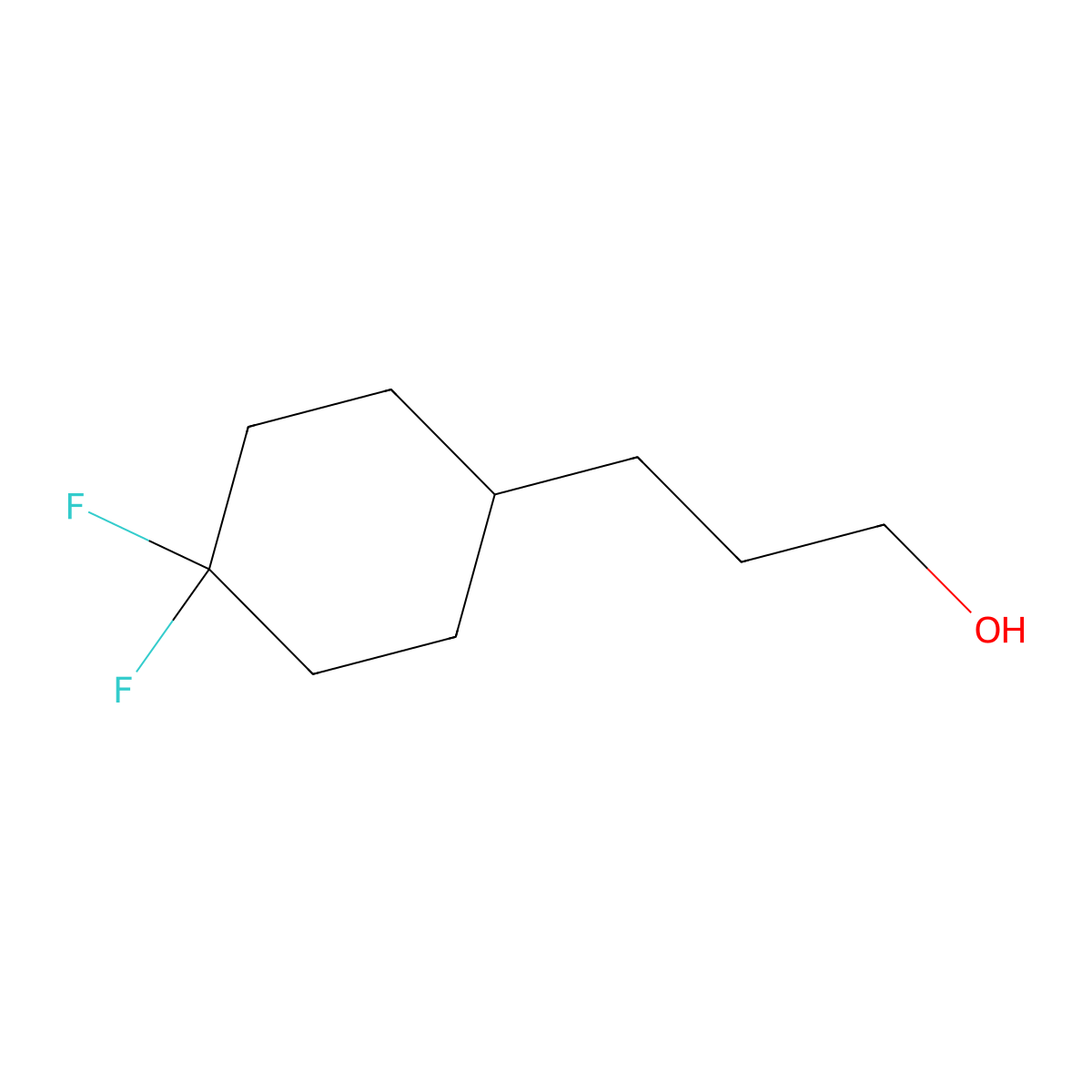 3-(4,4-Difluorocyclohexyl)propan-1-ol molecular structure, CAS 1782085-58-8