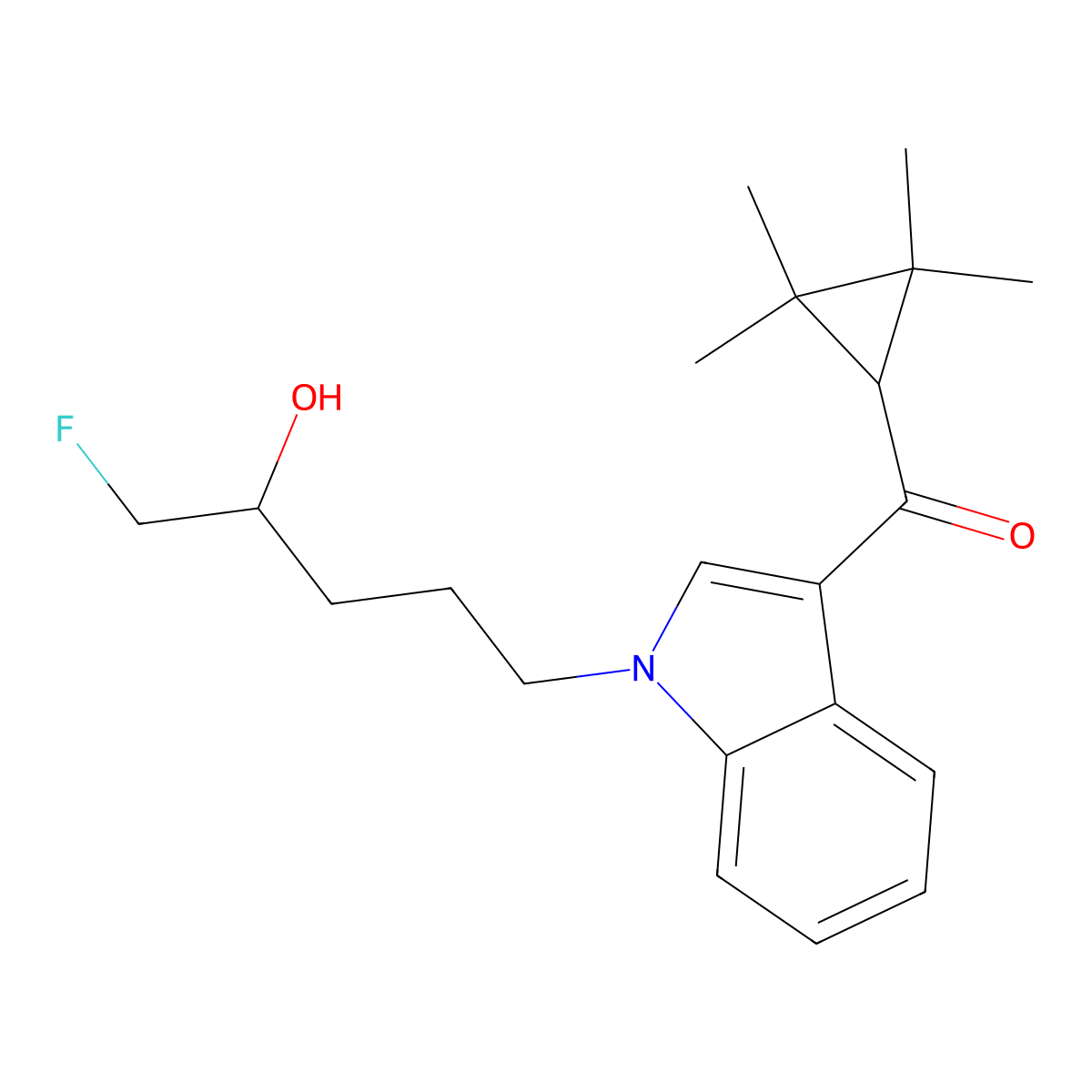 XLR11 N-(4-hydroxypentyl) metabolite molecular structure, CAS 1782099-36-8