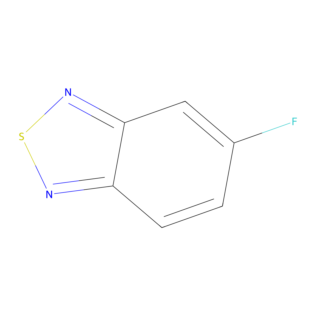 5-Fluorobenzo-2,1,3-thiadiazole molecular structure, CAS 17821-75-9