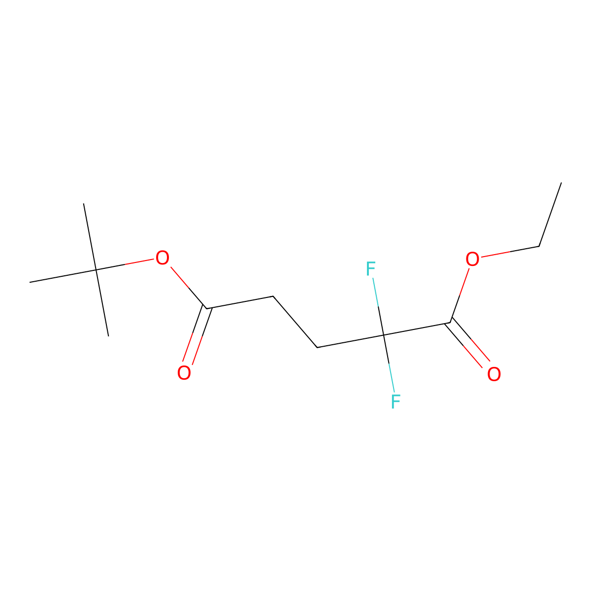 5-(tert-Butyl) 1-ethyl 2,2-difluoropentanedioate molecular structure, CAS 1782101-23-8