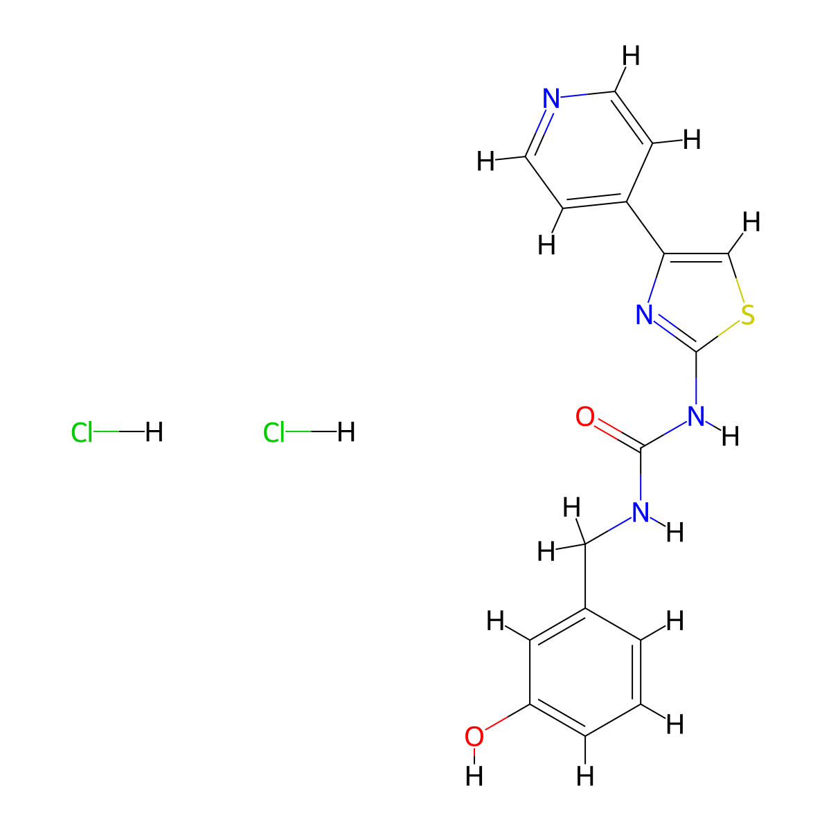 RKI 1447 dihydrochloride molecular structure, CAS 1782109-09-4
