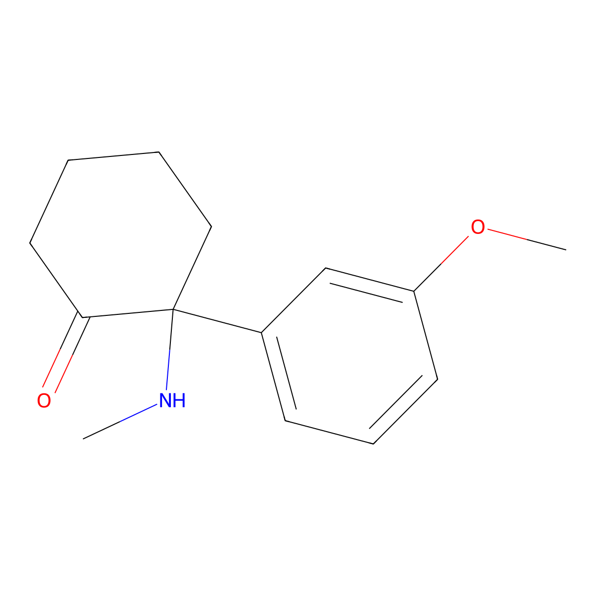 Methoxmetamine molecular structure, CAS 1782148-51-9