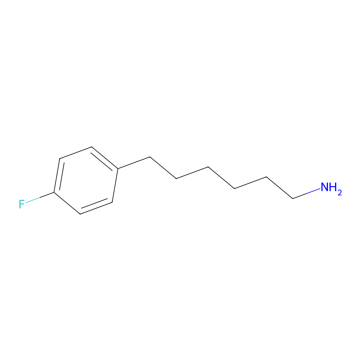 6-(4-Fluorophenyl)hexan-1-amine molecular structure, CAS 178215-46-8