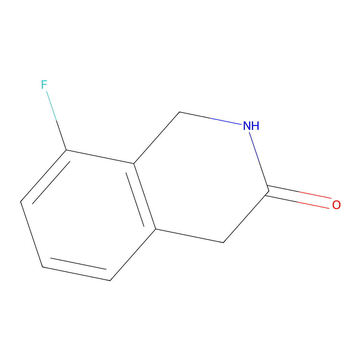 8-Fluoro-1,2,3,4-tetrahydroisoquinolin-3-one molecular structure, CAS 1782184-94-4