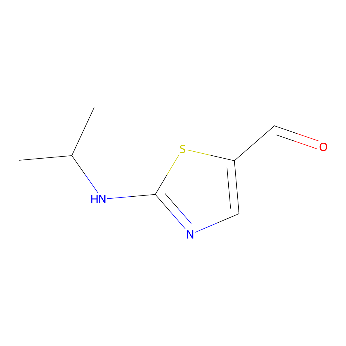 2-(Isopropylamino)thiazole-5-carbaldehyde molecular structure, CAS 1782185-60-7