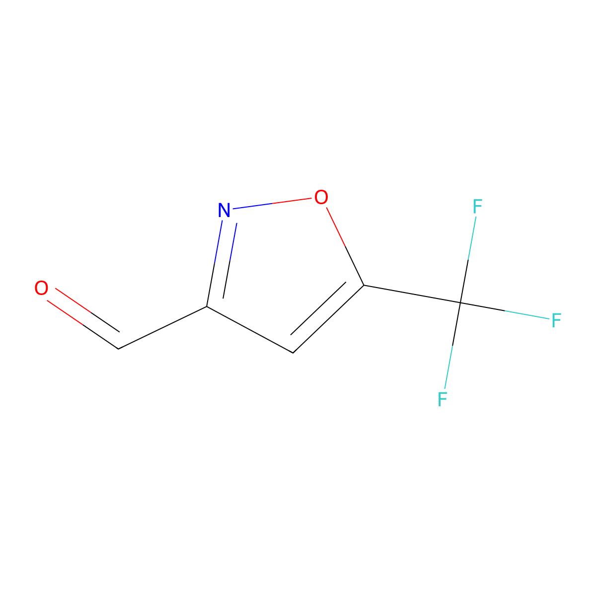 5-(Trifluoromethyl)isoxazole-3-carbaldehyde molecular structure, CAS 1782200-22-9
