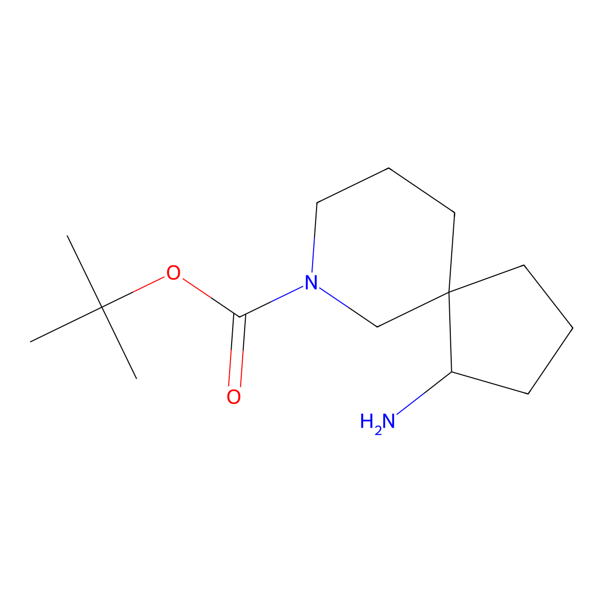 tert-Butyl 1-amino-7-azaspiro[4.5]decane-7-carboxylate molecular structure, CAS 1782213-76-6
