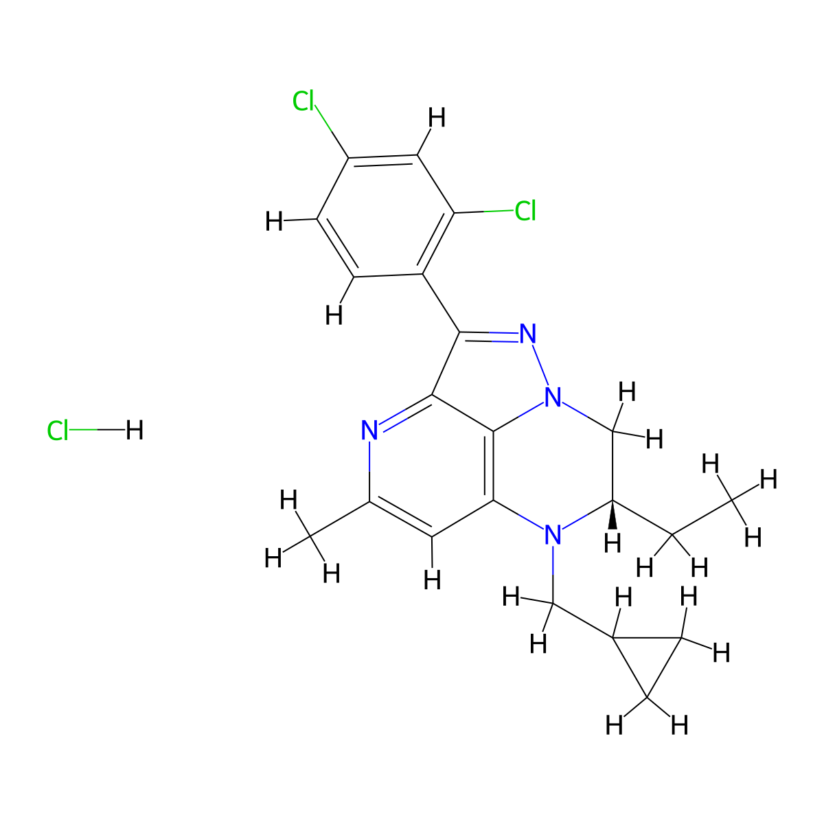 NBI 35965 hydrochloride molecular structure, CAS 1782228-59-4