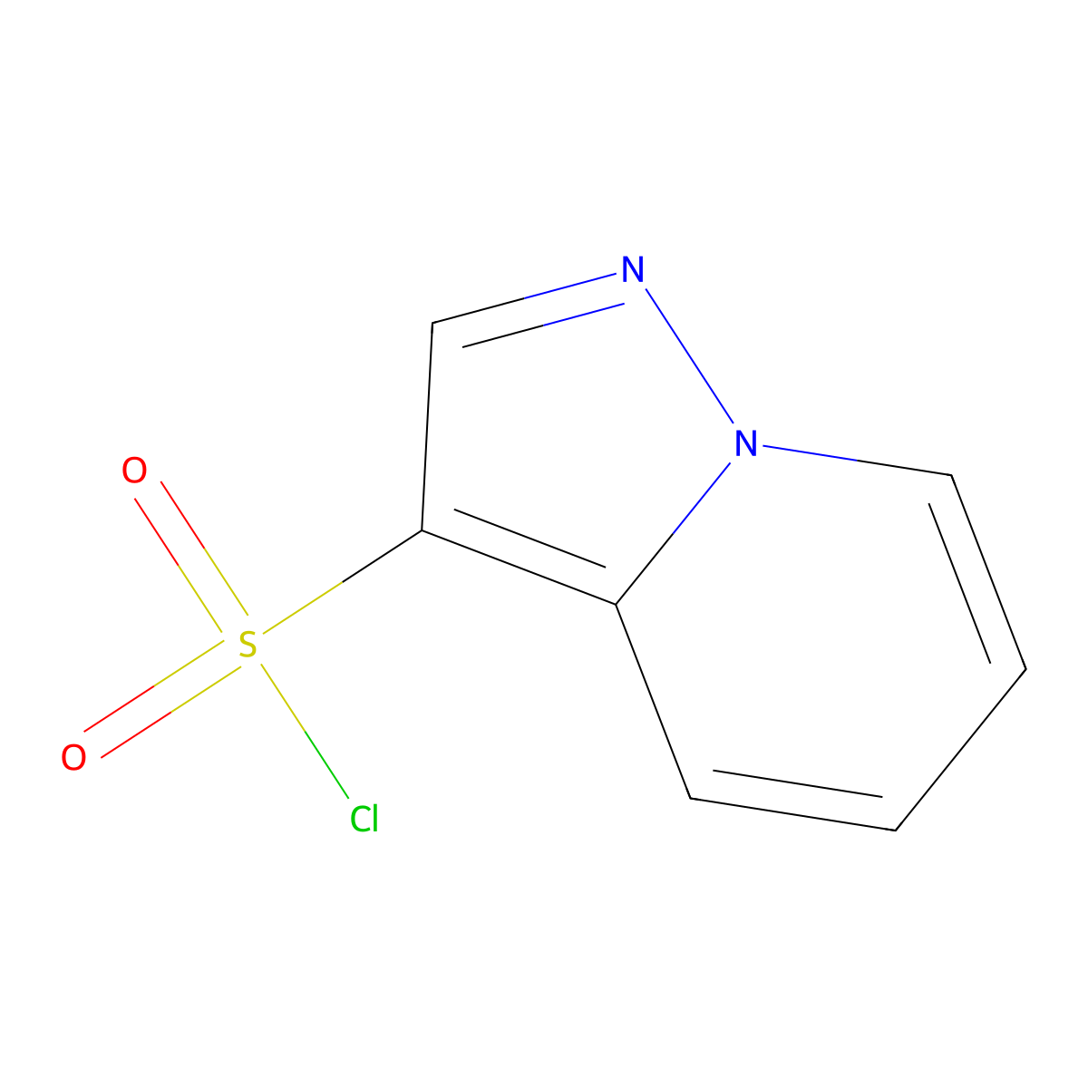 Pyrazolo(1,5-a)pyridine-3-sulfonyl chloride molecular structure, CAS 1782229-96-2