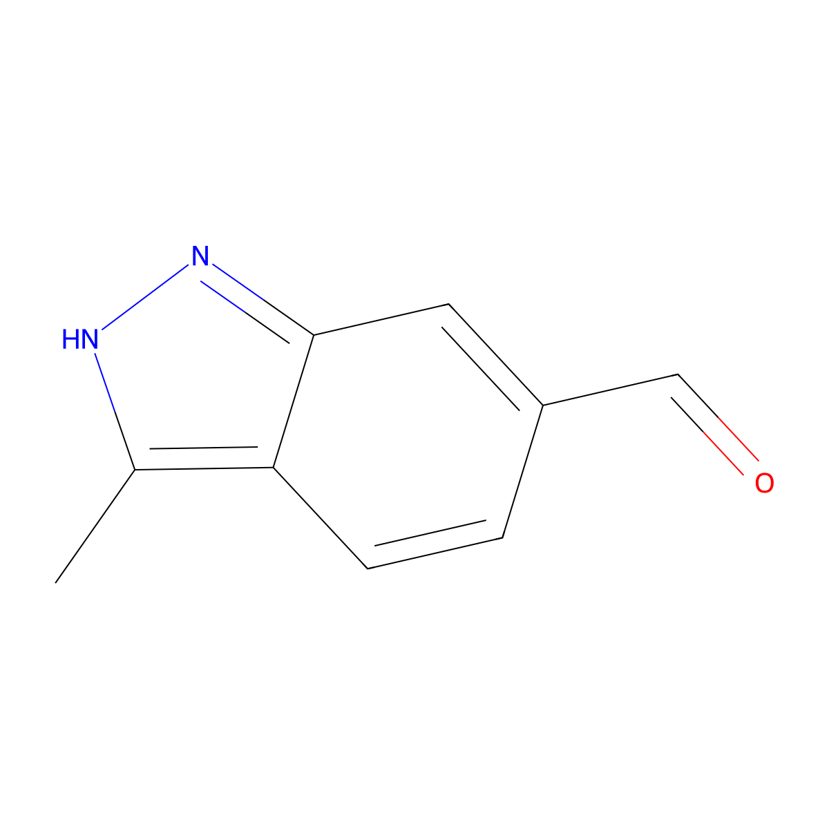 3-Methyl-1H-indazole-6-carbaldehyde molecular structure, CAS 1782245-99-1