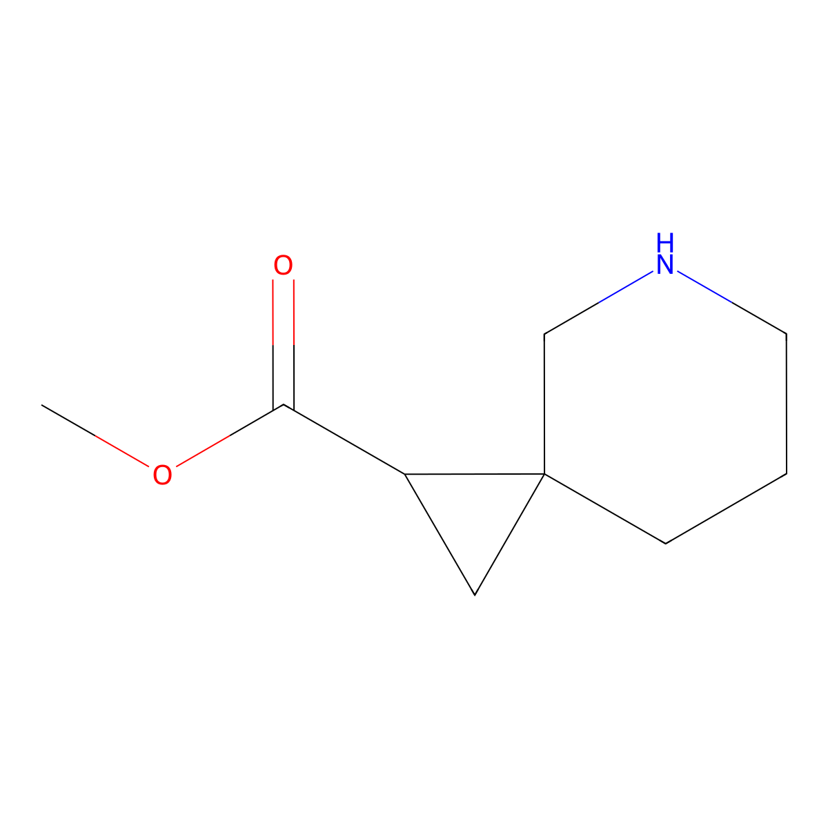 Methyl 5-azaspiro[2.5]octane-1-carboxylate molecular structure, CAS 1782259-97-5