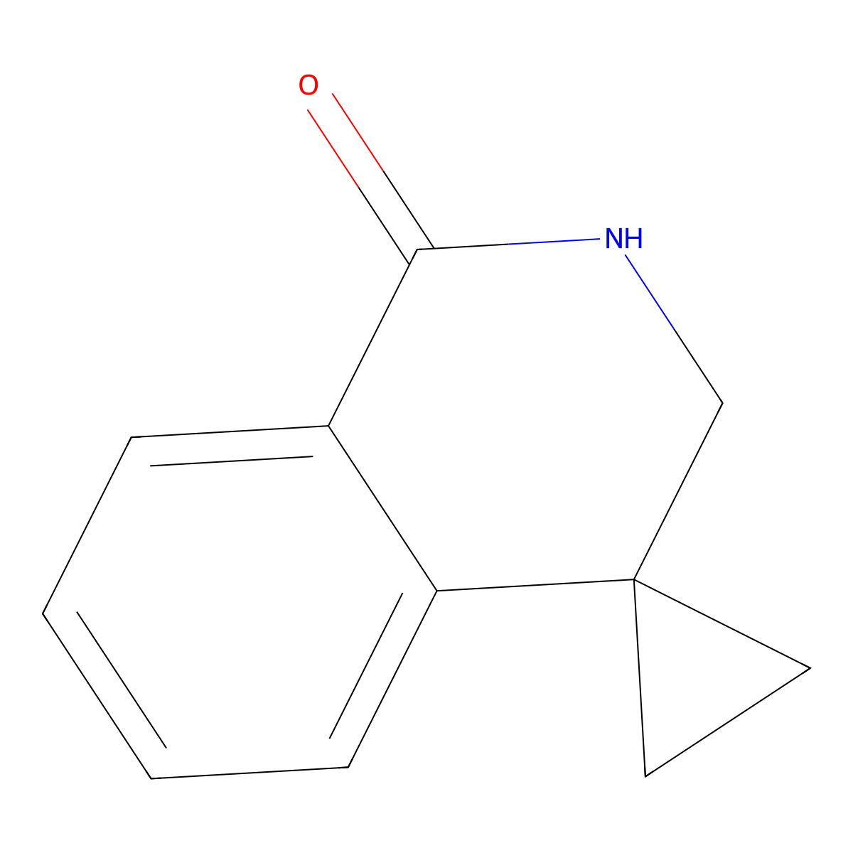 2',3'-dihydro-1'H-spiro[cyclopropane-1,4'-isoquinoline]-1'-one molecular structure, CAS 1782267-00-8